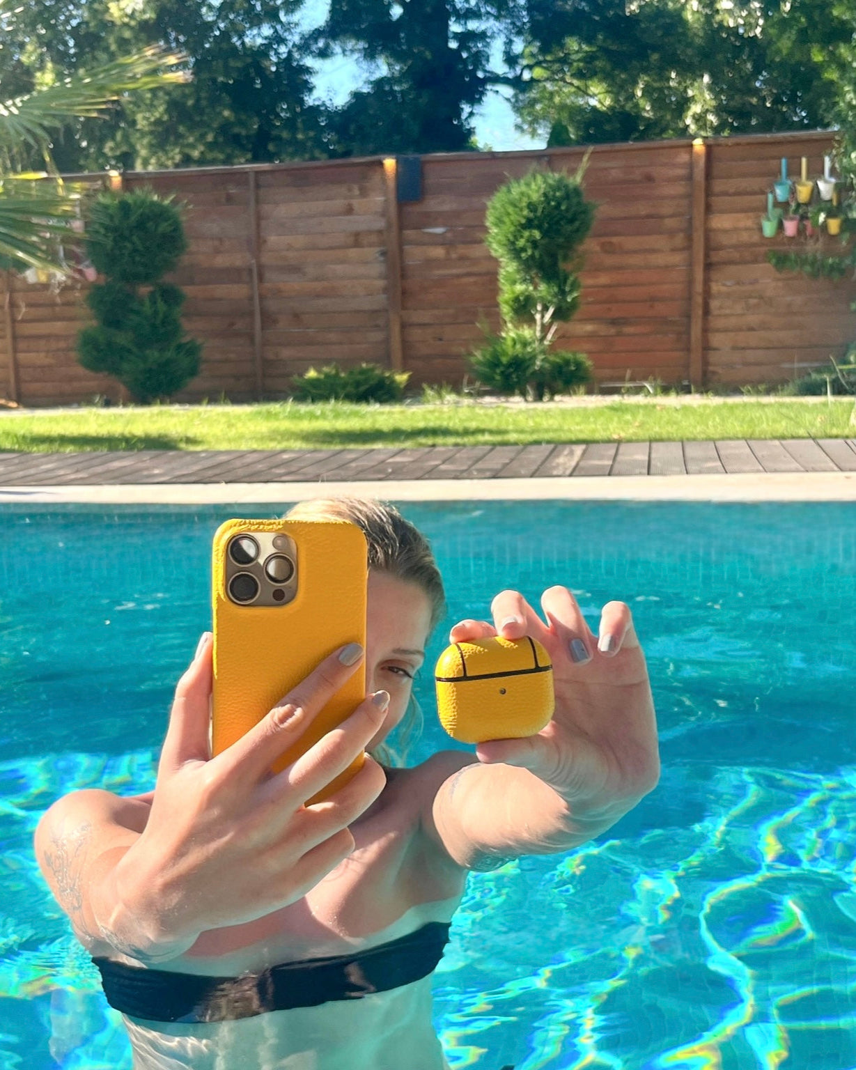 Deri iPhone Kılıfı | Sarı Togo