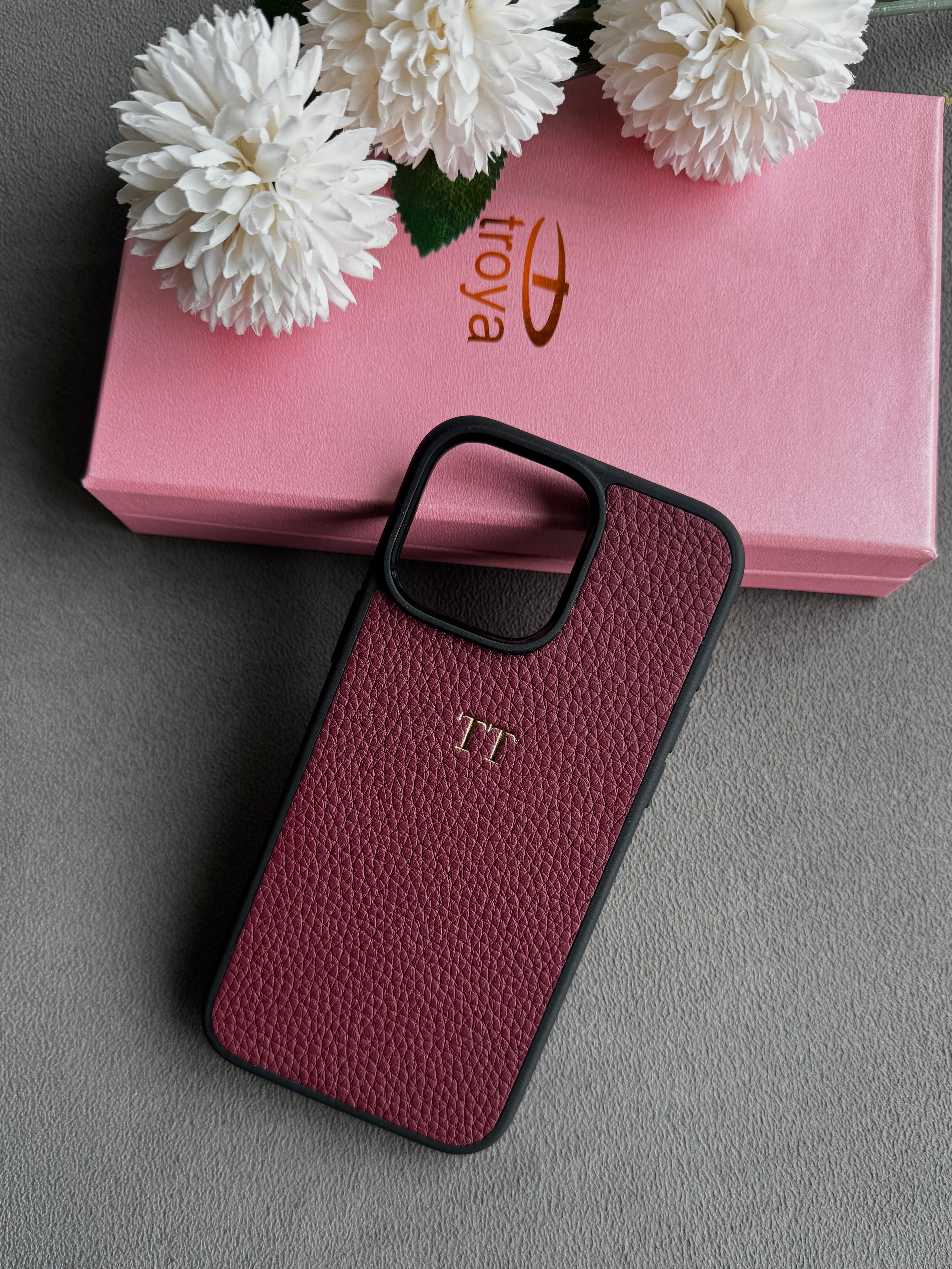 Deri iPhone Kılıfı | Bordo Togo