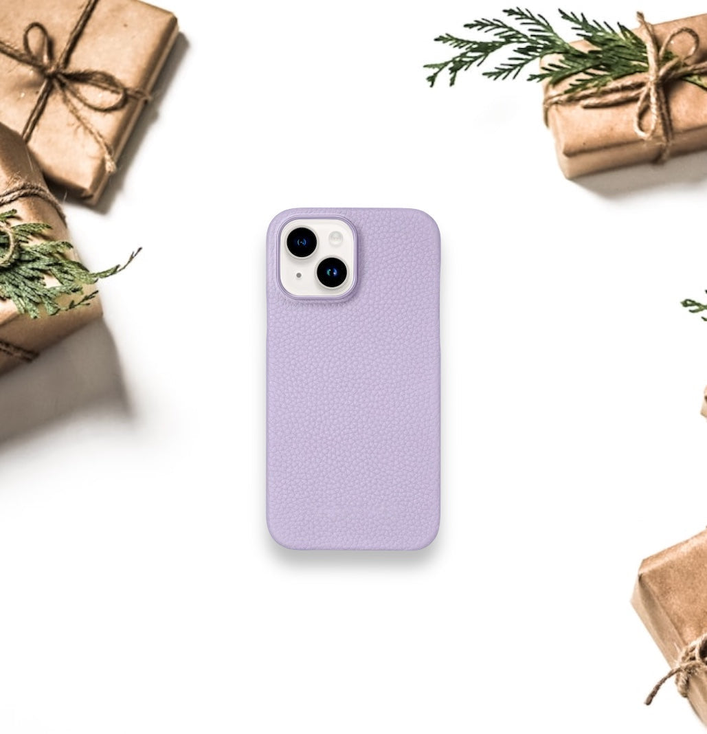 Togo Deri iPhone Kılıfı - Lila 🌸