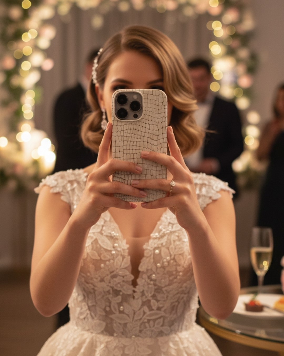 Natural Croco Deri iPhone Kılıfı