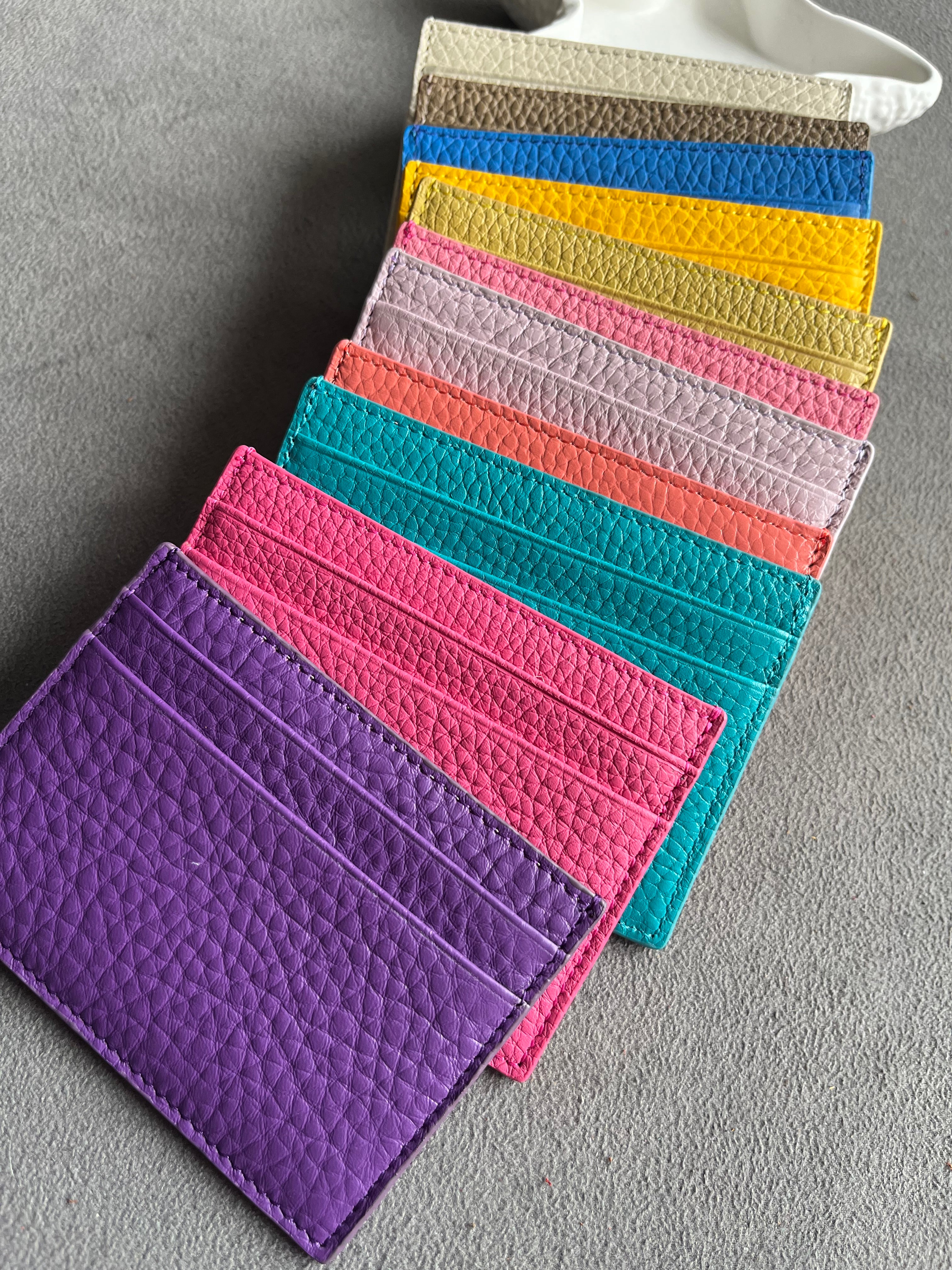 Deri Slim Kartlık | Şeker Pembe Togo