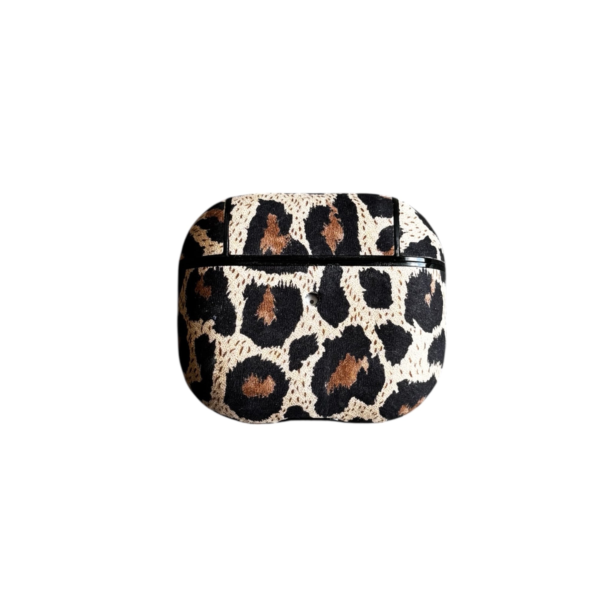 Deri Airpods Kılıfı - Leopar 02
