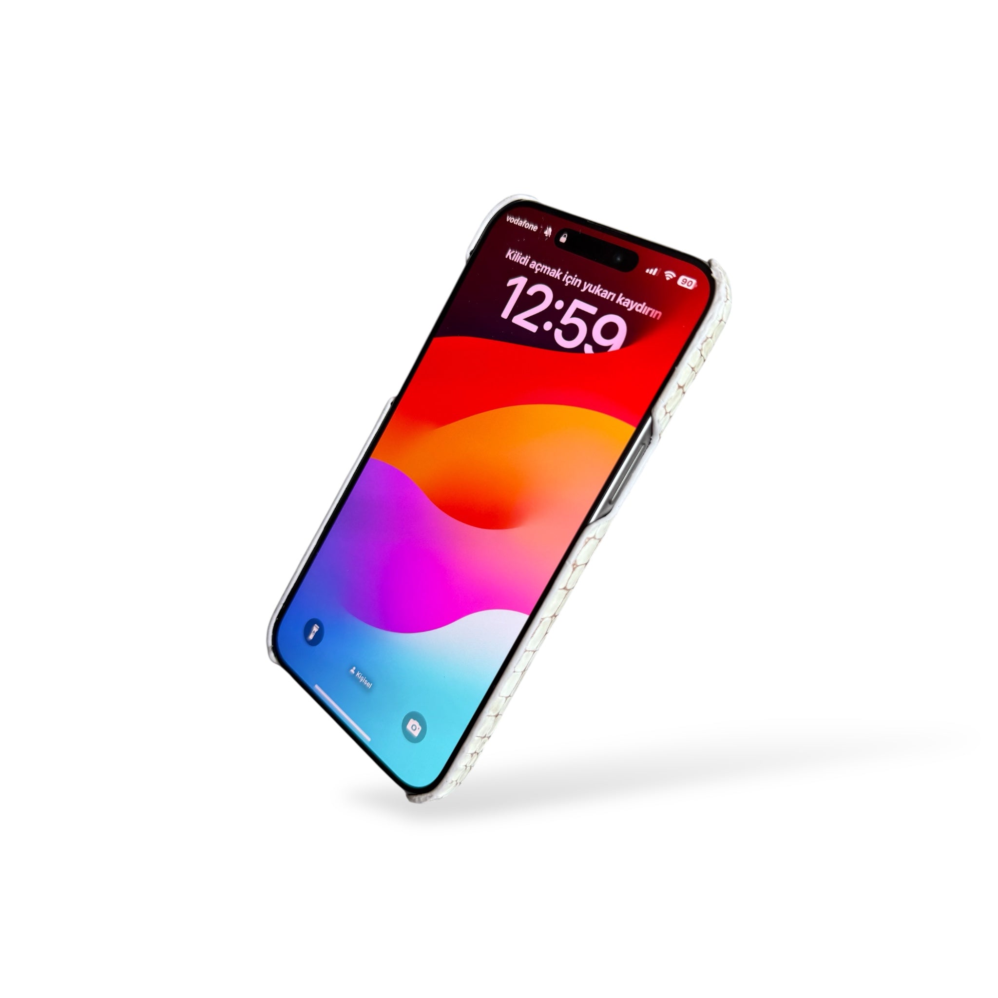 Natural Croco Deri iPhone Kılıfı