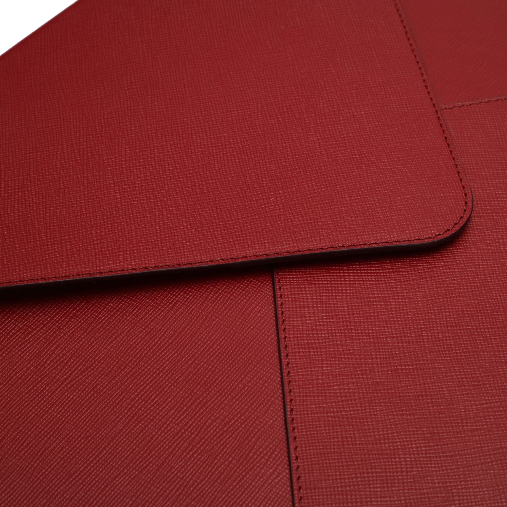 Saffiano Deri MacBook Kılıfı Bordo