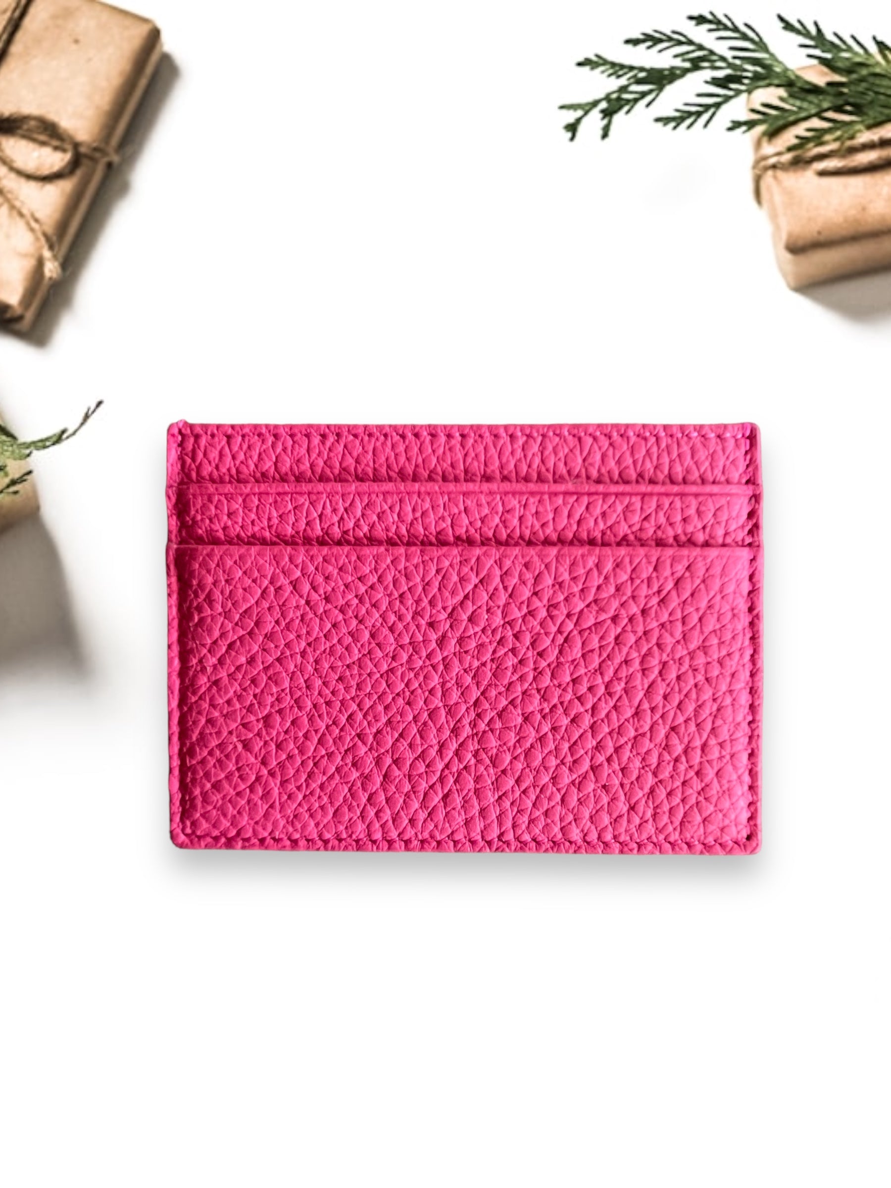 Deri Kredi Kartlık -Fuşya Togo