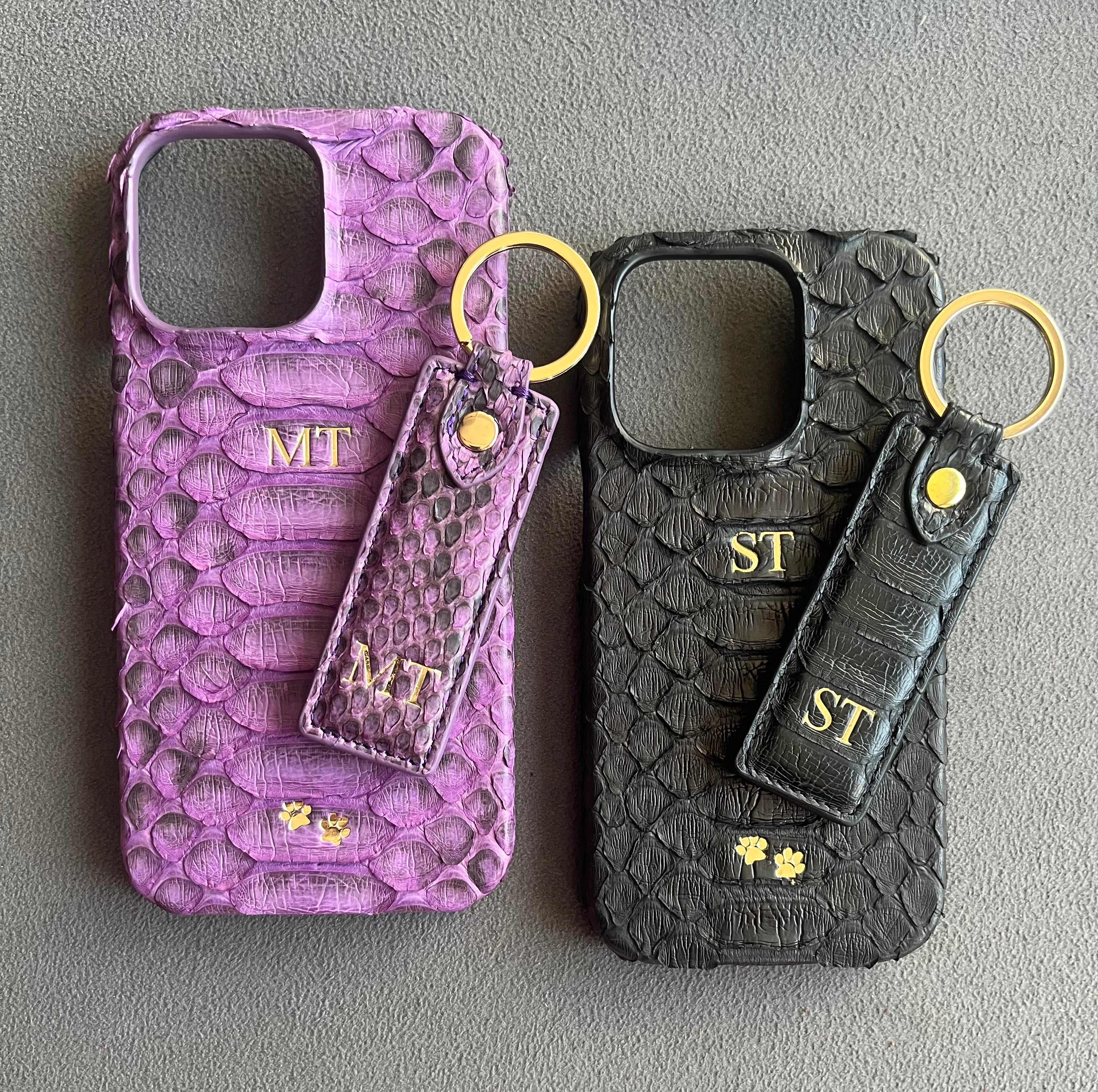 iPhone Kılıfı ve Anahtarlık Seti | Mor Gerçek Piton