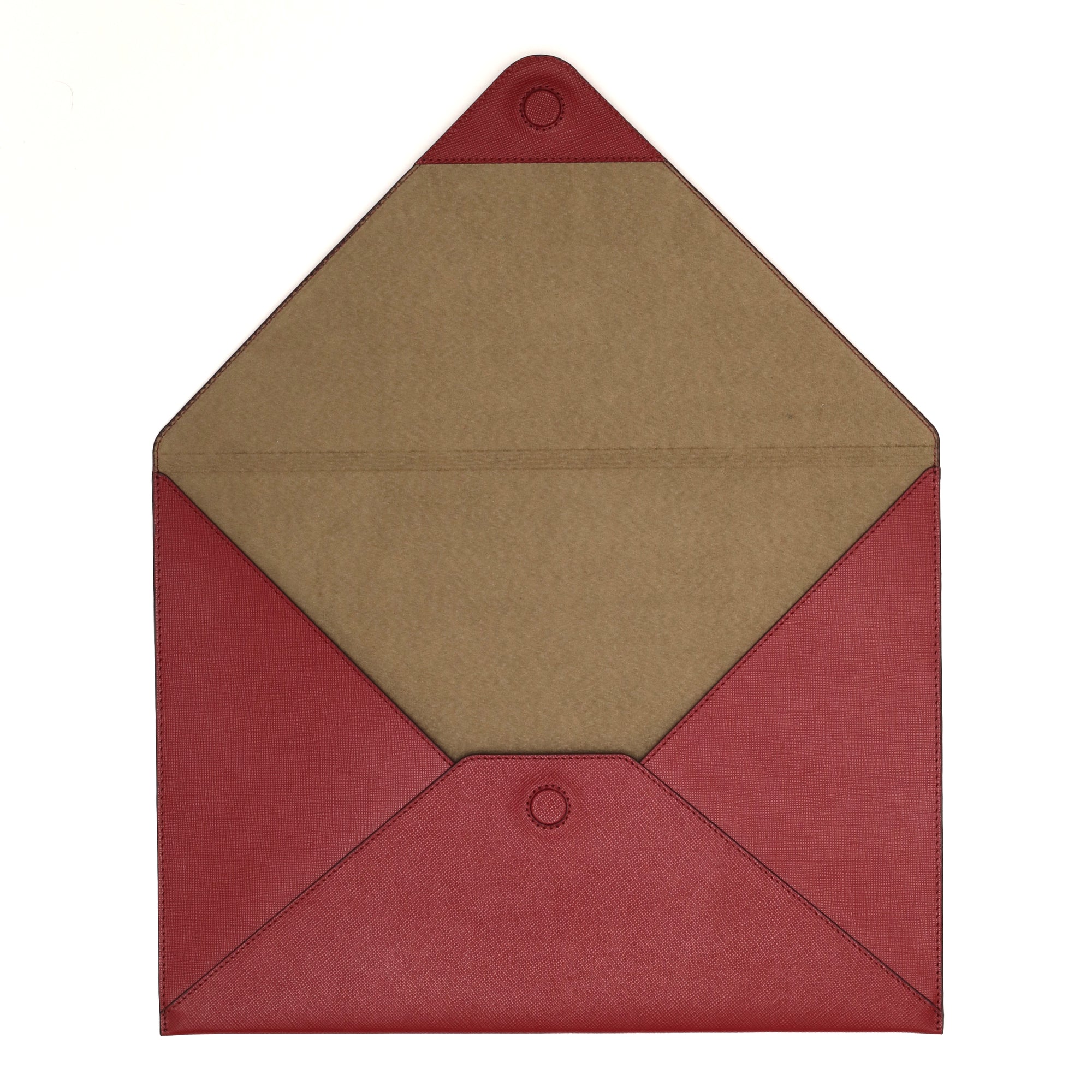 Saffiano Deri MacBook Kılıfı Bordo