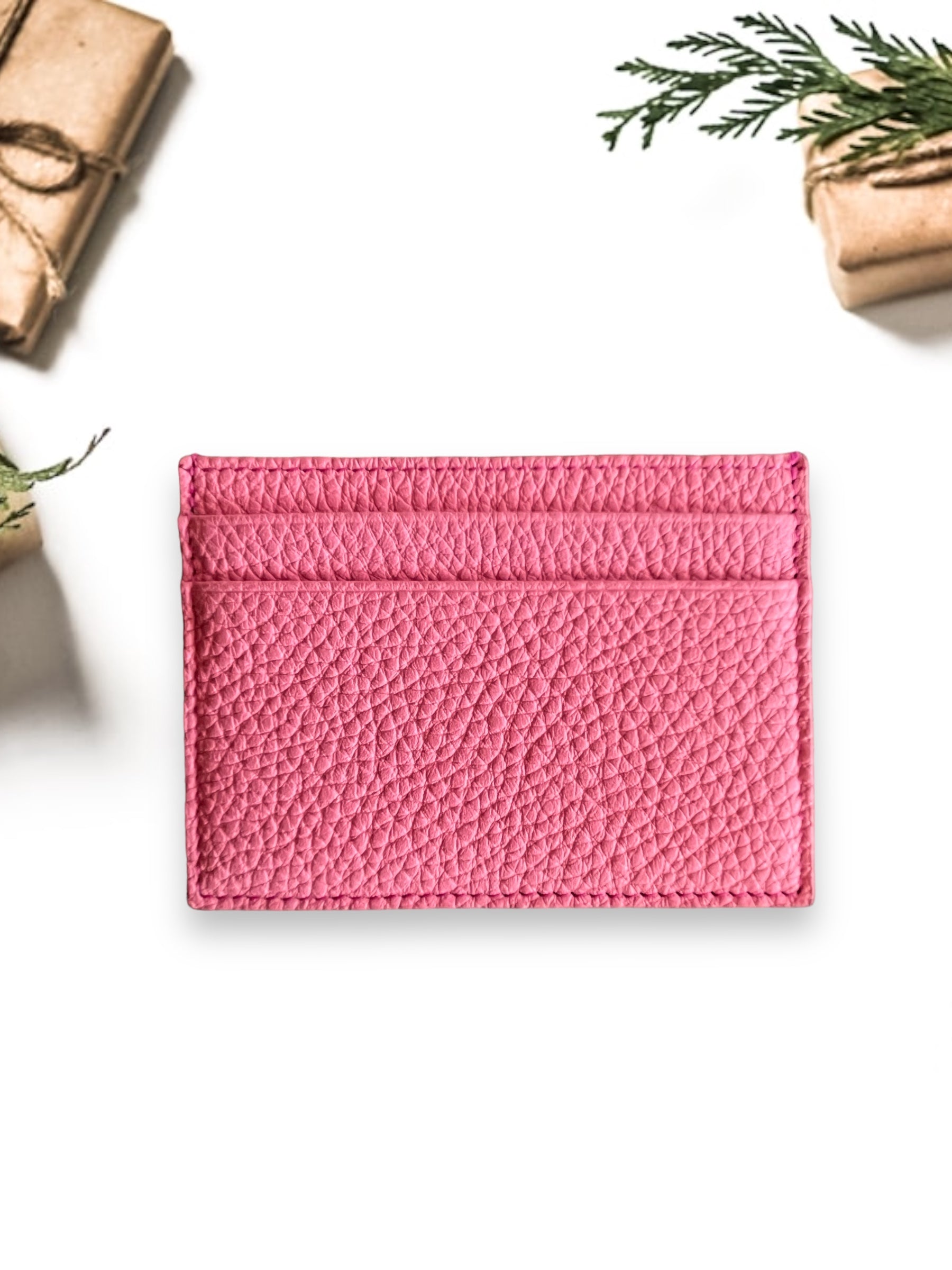 Deri Kredi Kartlık -şeker pembe