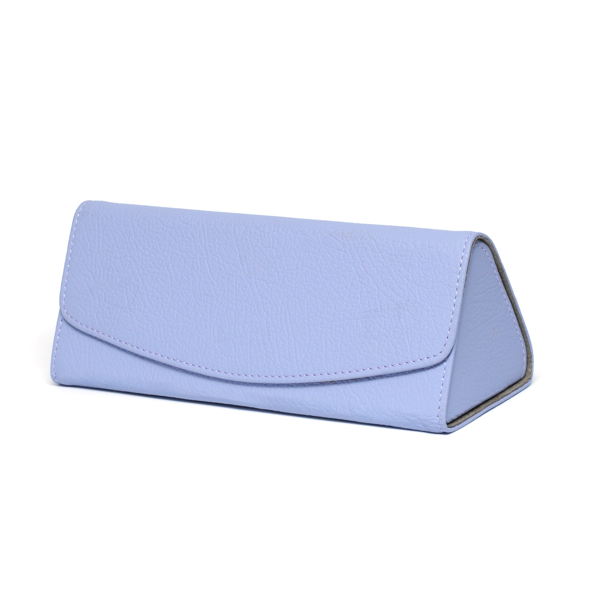 Deri Katlanabilir Gözlük Kutusu-Lila