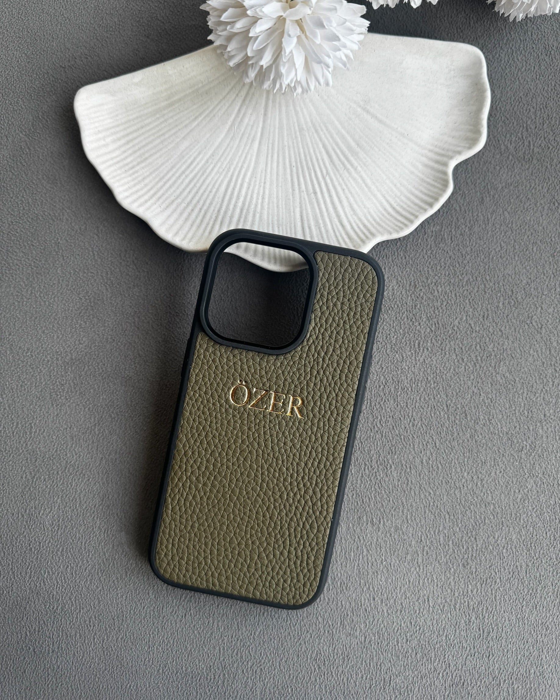 Deri iPhone Kılıfı | Haki Togo