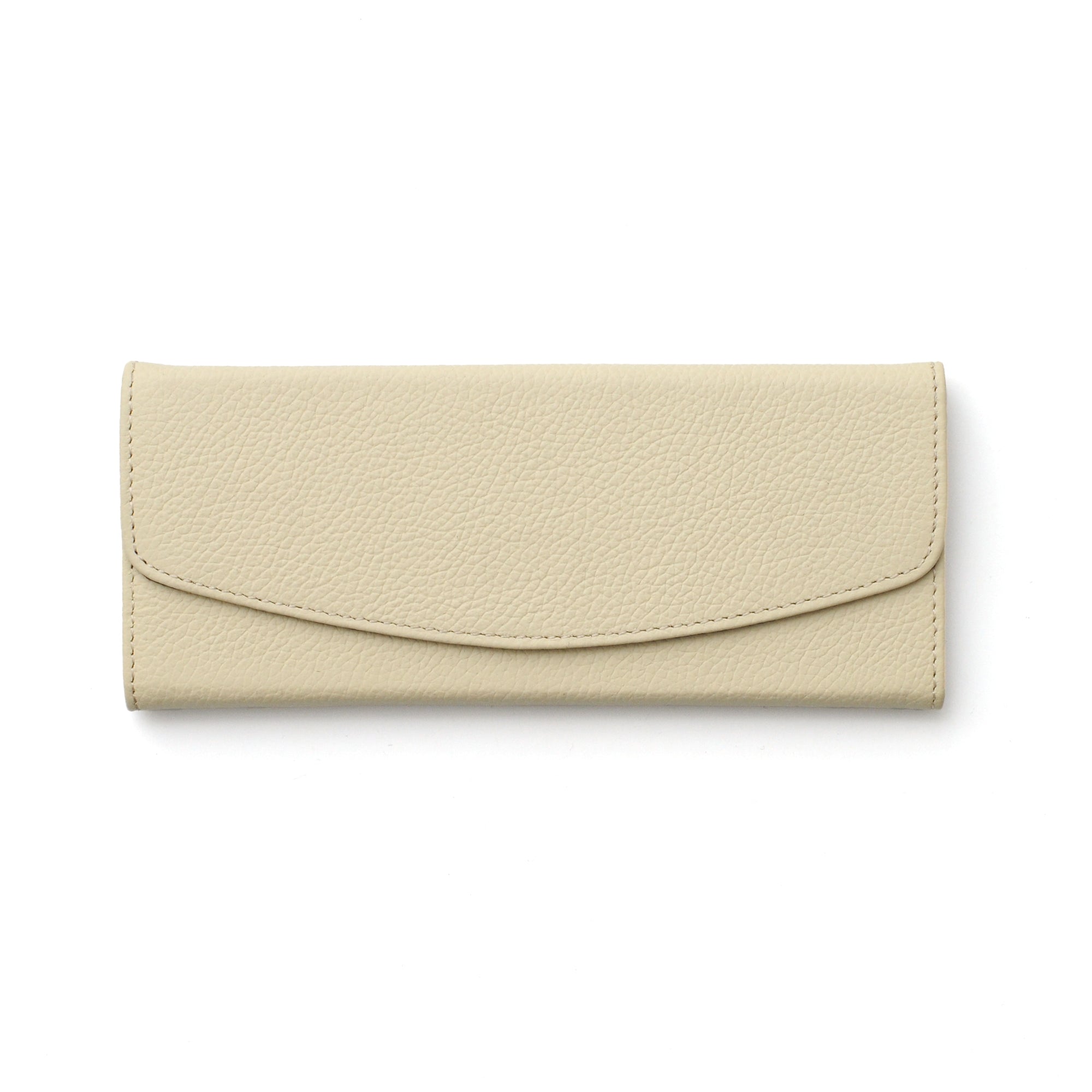 Deri Katlanabilir Gözlük Kutusu-Bej