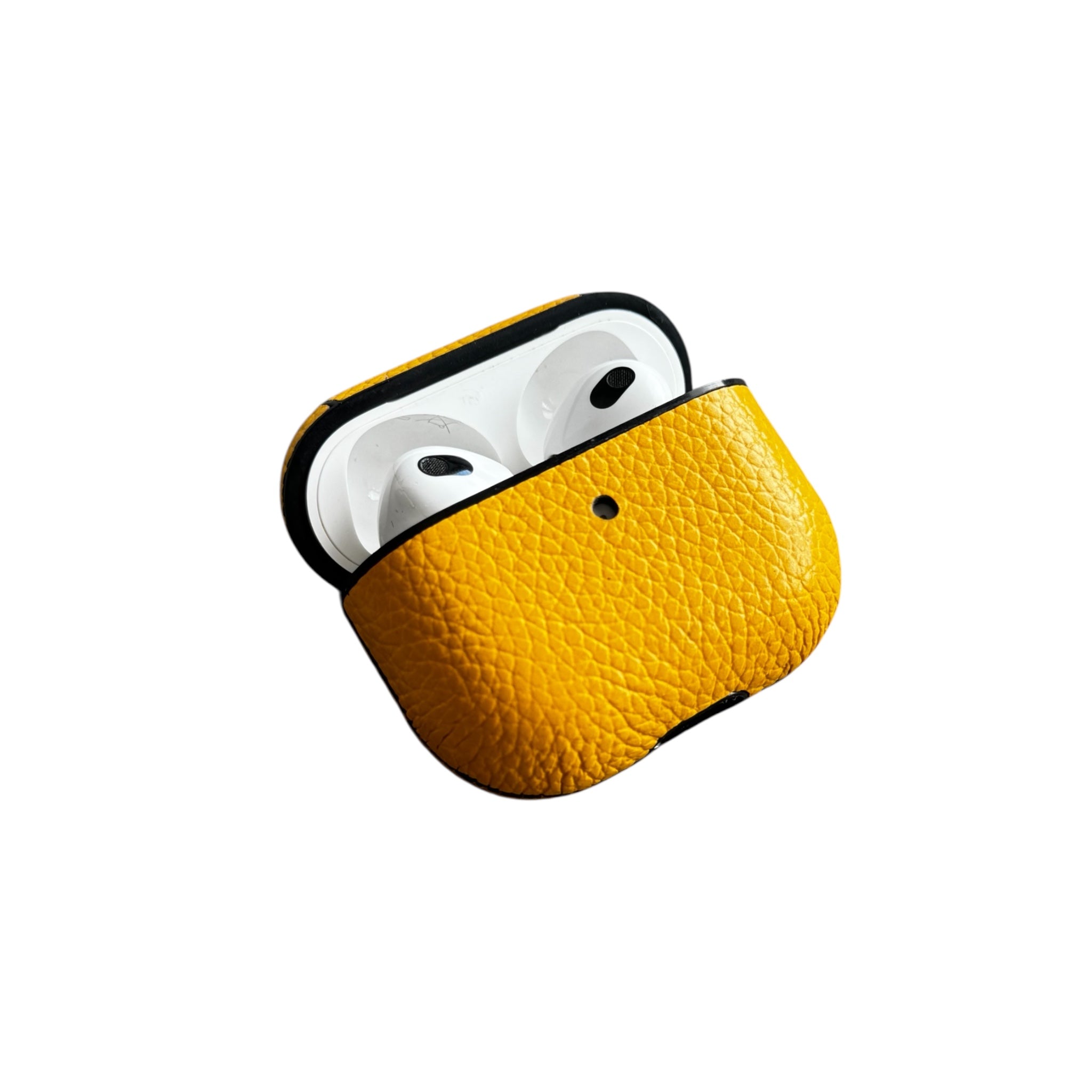 Deri Airpods Kılıfı - Sarı Togo