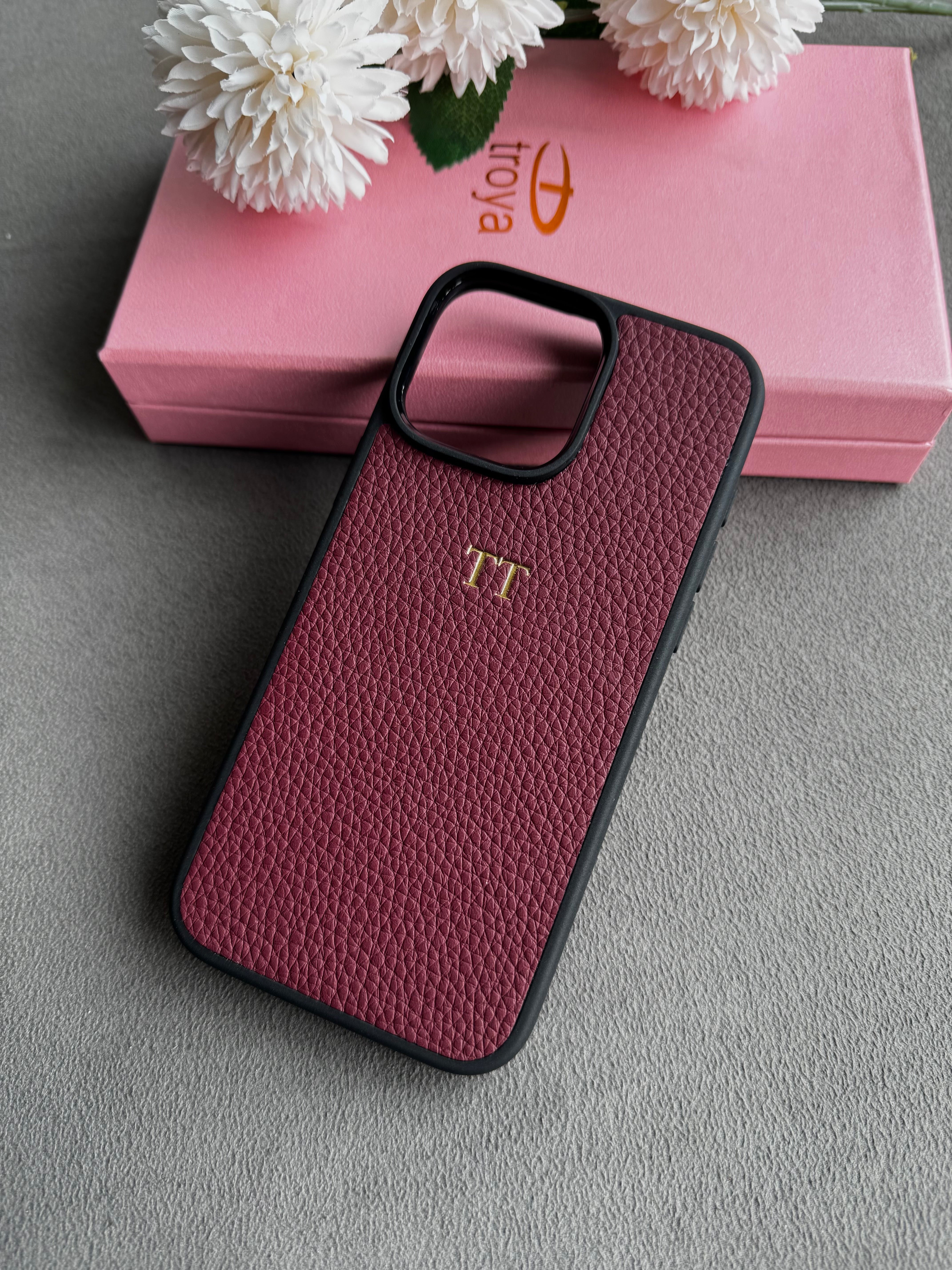 Deri iPhone Kılıfı | Bordo Togo