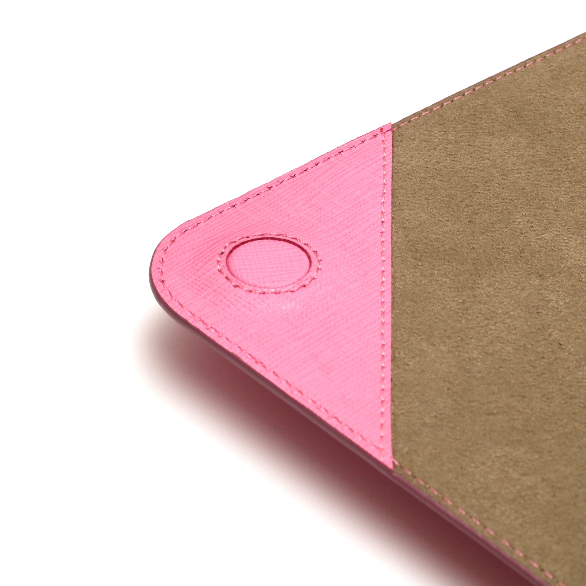 Saffiano Deri MacBook Kılıfı Şeker Pembe