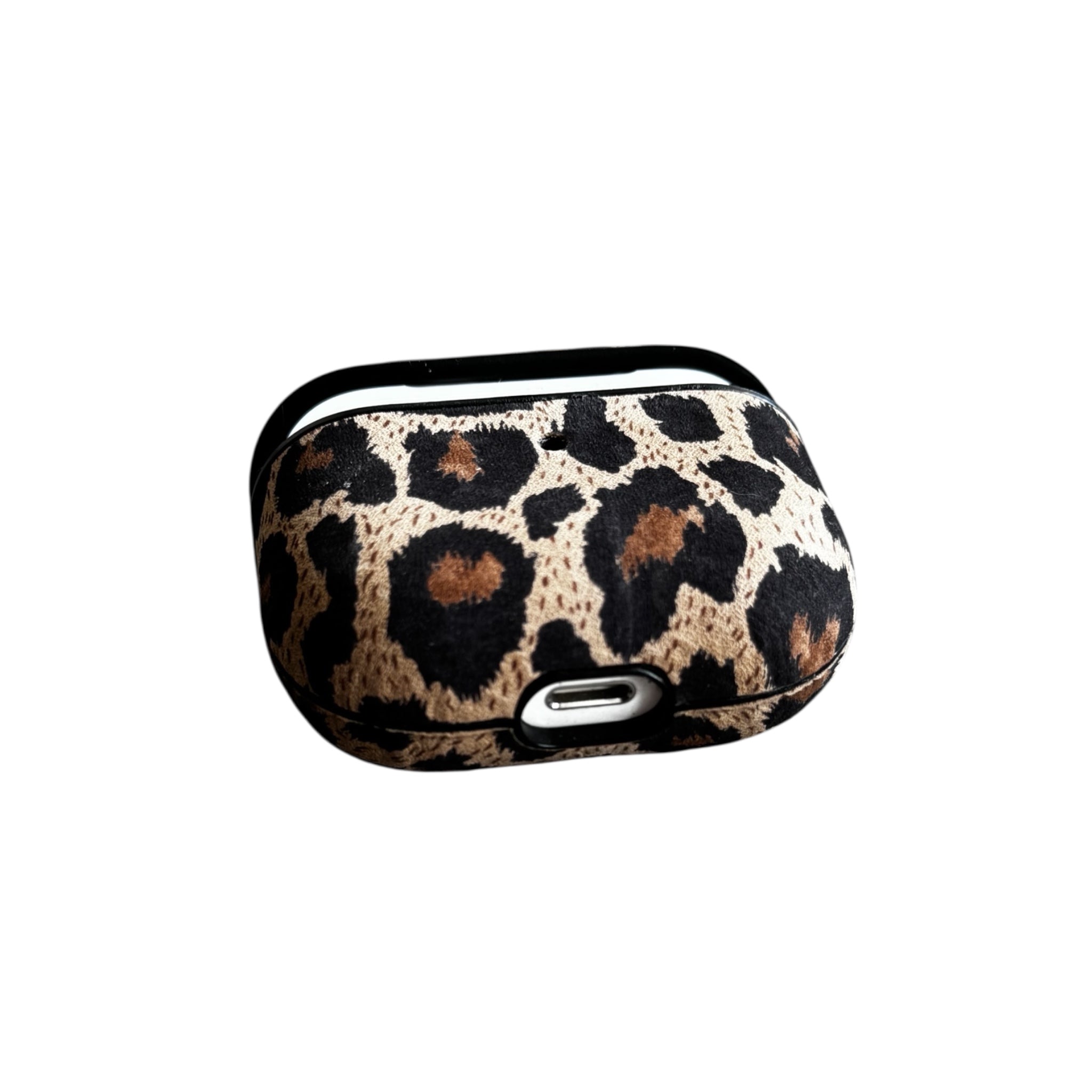 Deri Airpods Kılıfı - Leopar 02