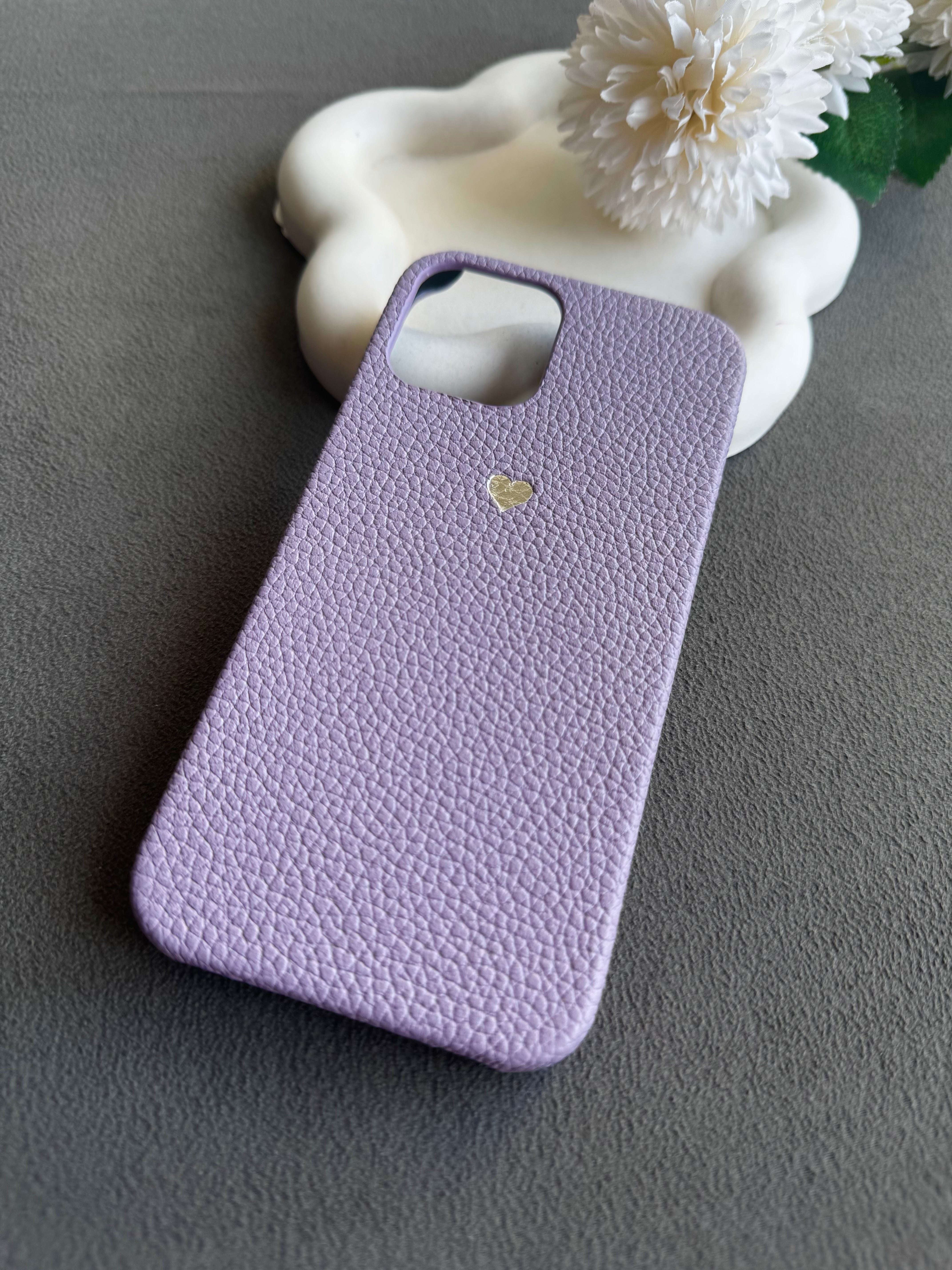 Togo Deri iPhone Kılıfı - Lila 🌸