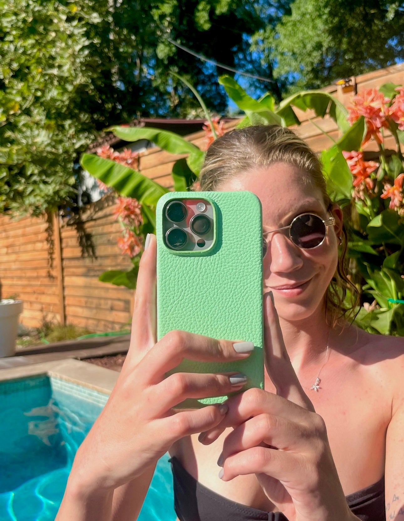 Deri iPhone Kılıfı | Açık Yeşil Togo