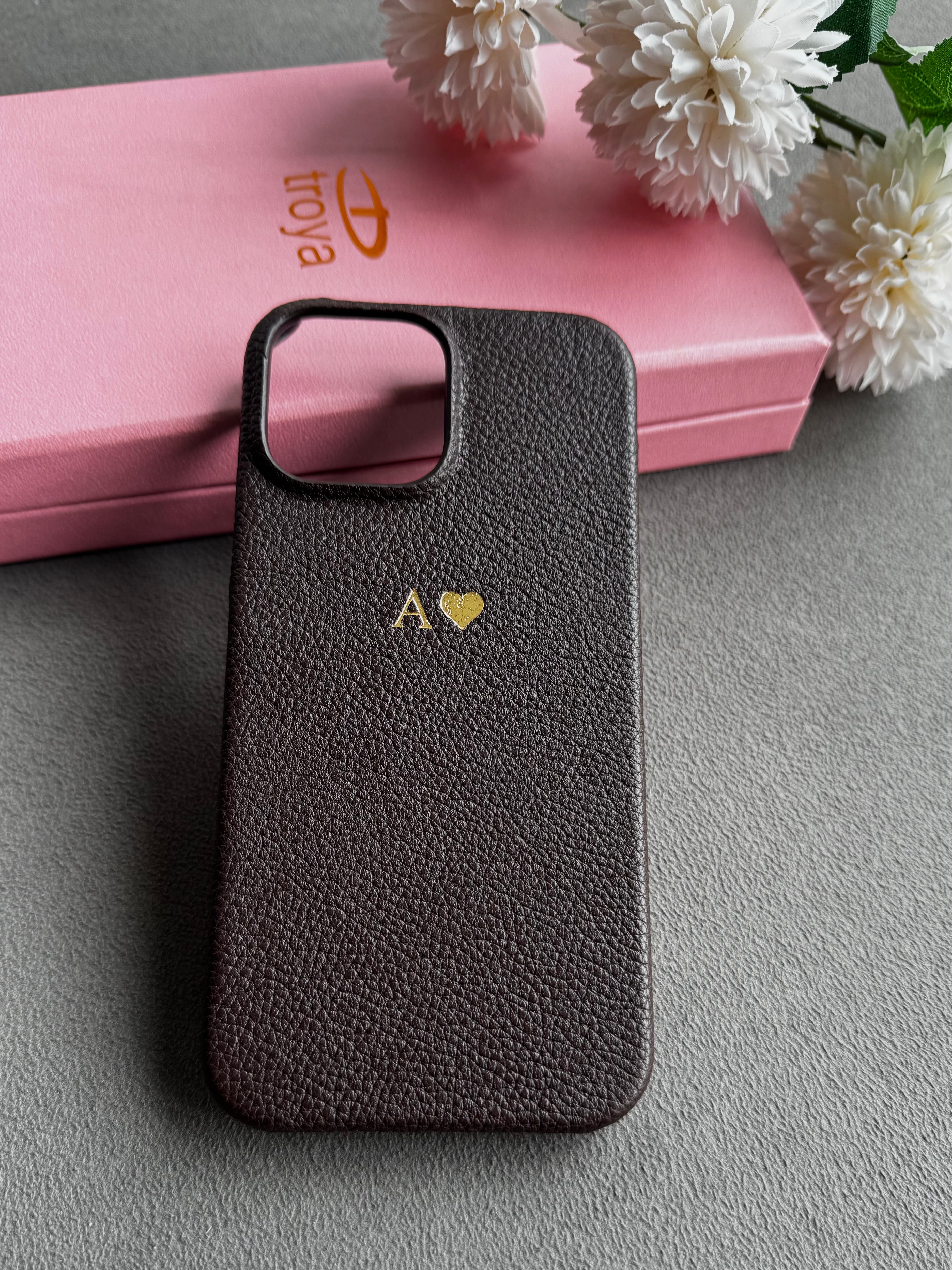 Deri iPhone Kılıfı | Koyu Kahve Togo