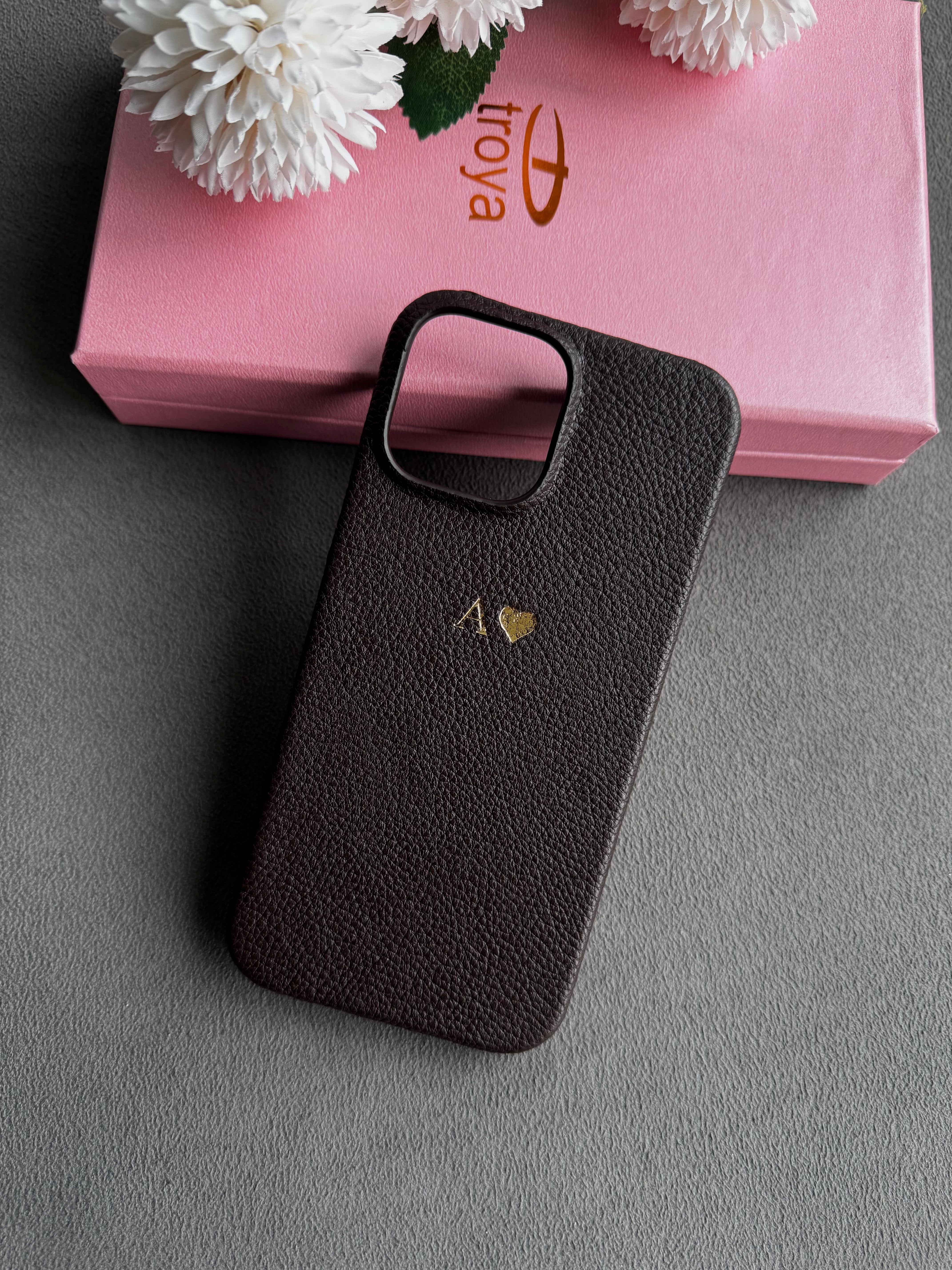 Deri iPhone Kılıfı | Koyu Kahve Togo