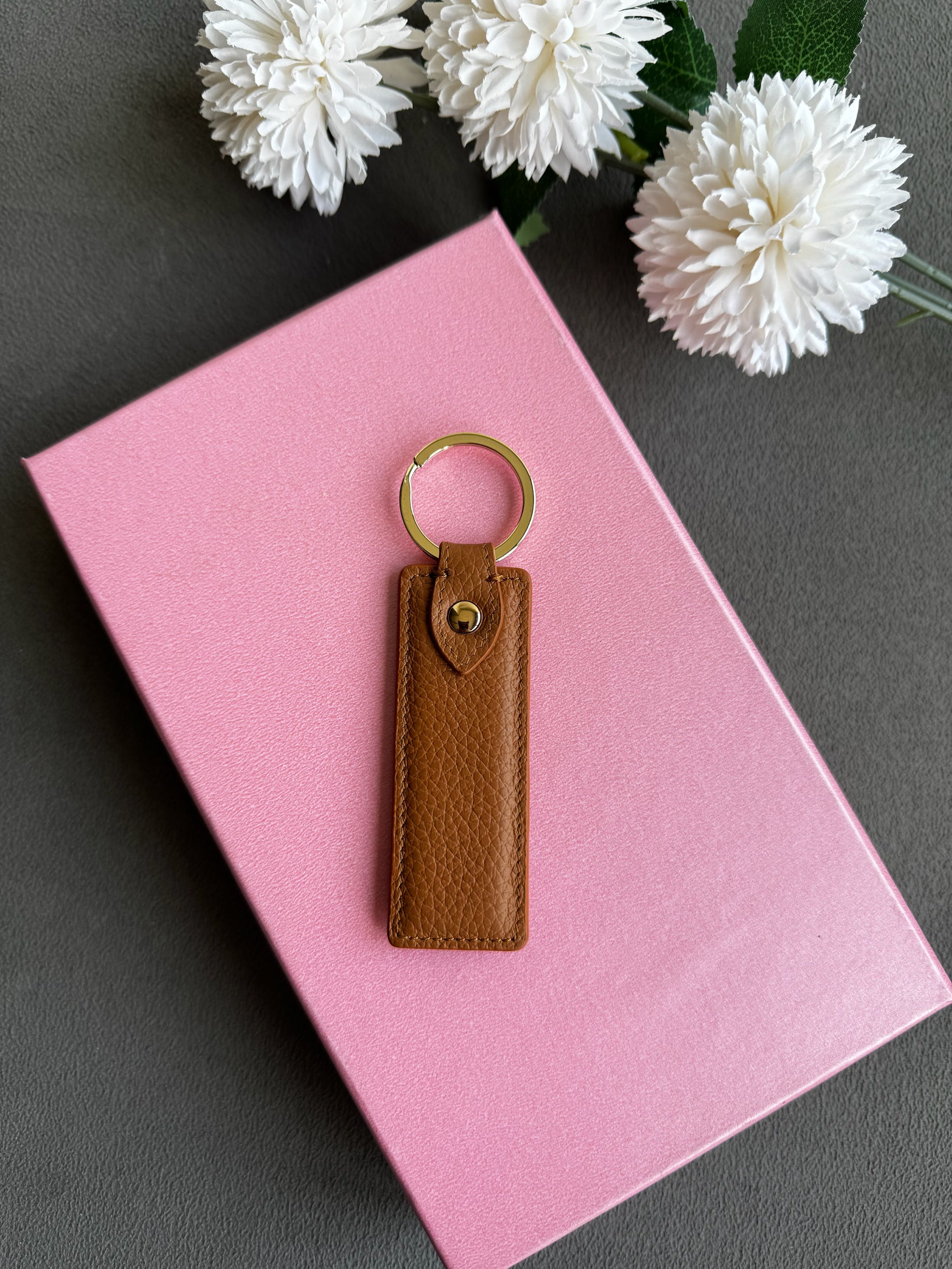 Taba Togo deri halka anahtarlık