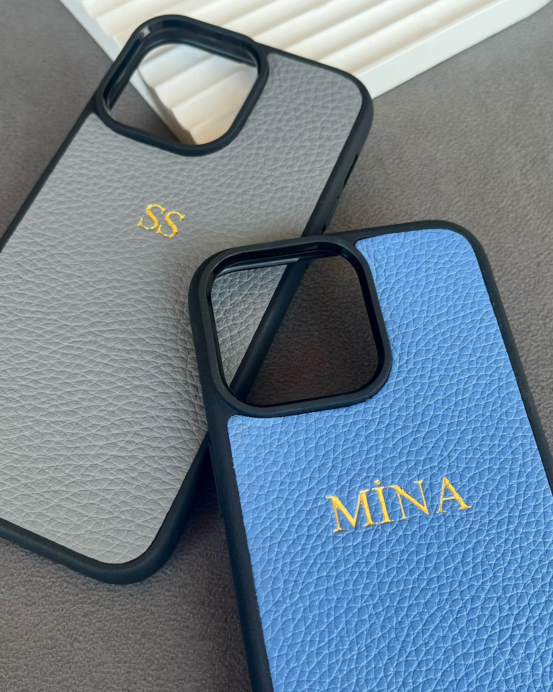 Deri iPhone Kılıfı | Bebe Mavisi Togo