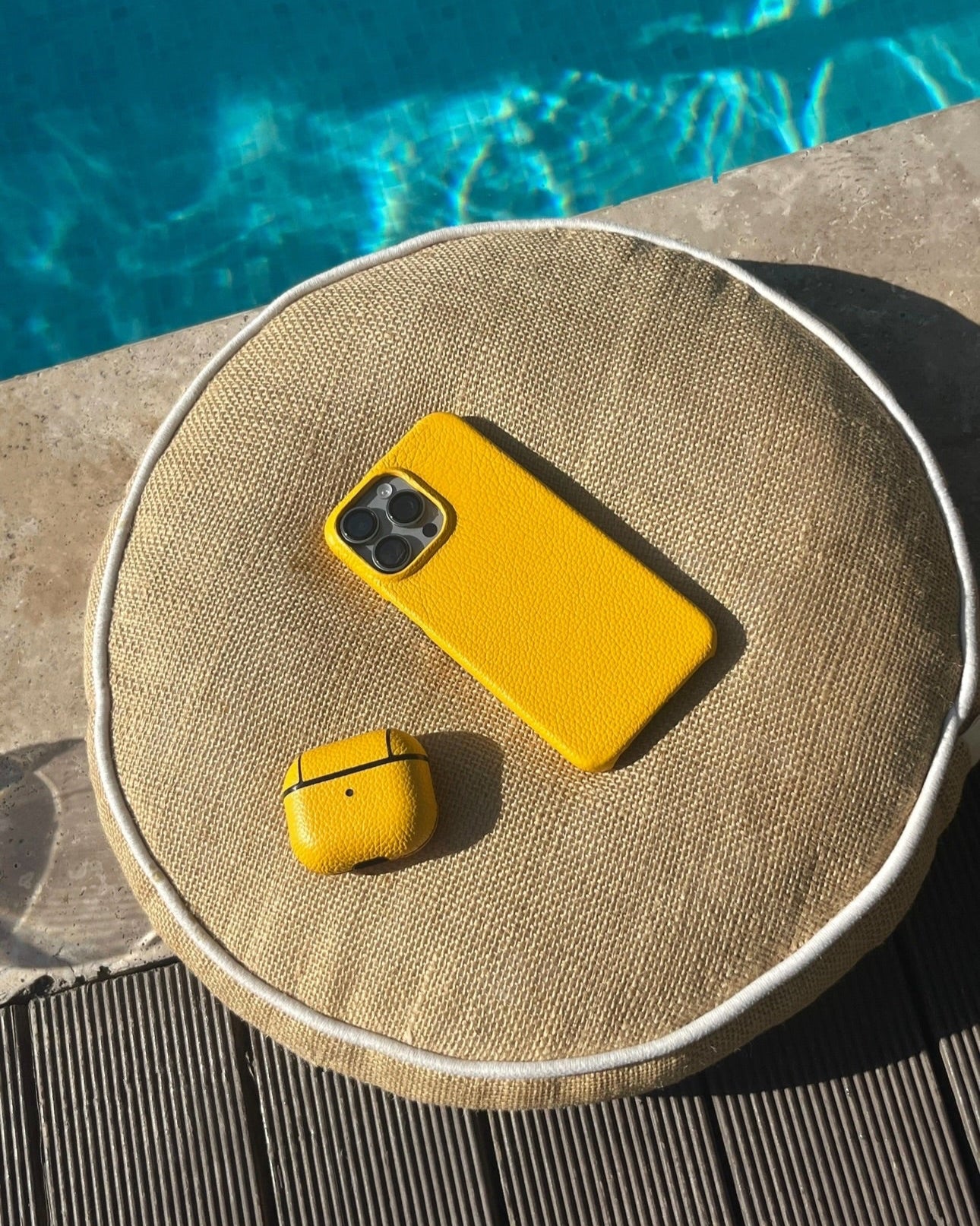 Deri iPhone Kılıfı | Sarı Togo