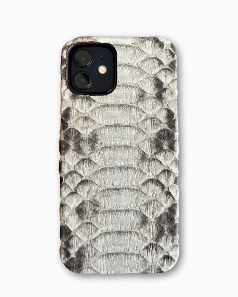 Gerçek Piton Deri iPhone Kılıfı | Beyaz