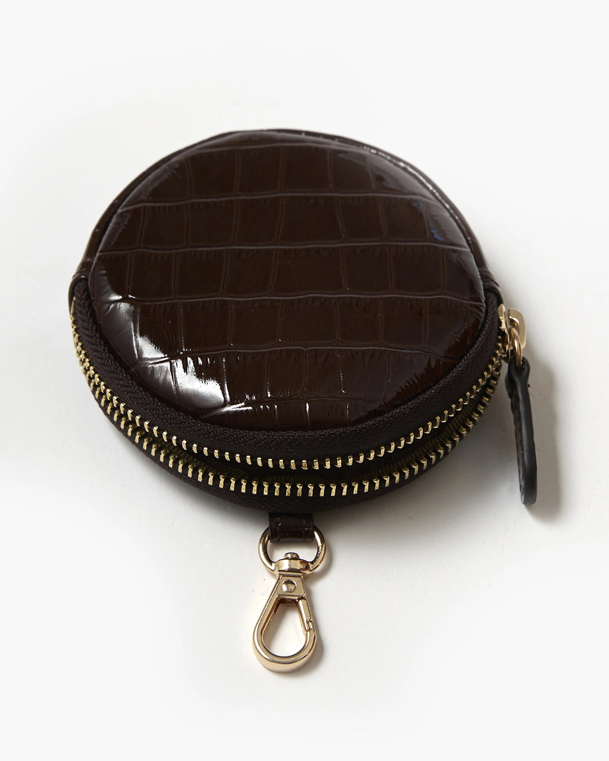 Kahve Croco Mini Cüzdan