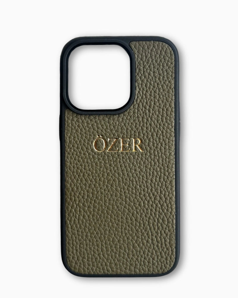 Deri iPhone Kılıf - Haki Togo