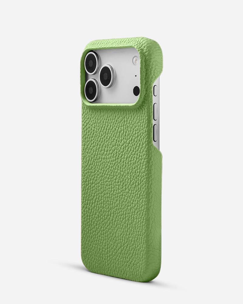 Açık Yeşil Togo Deri iPhone Kılıfı | MagSafe Uyumlu