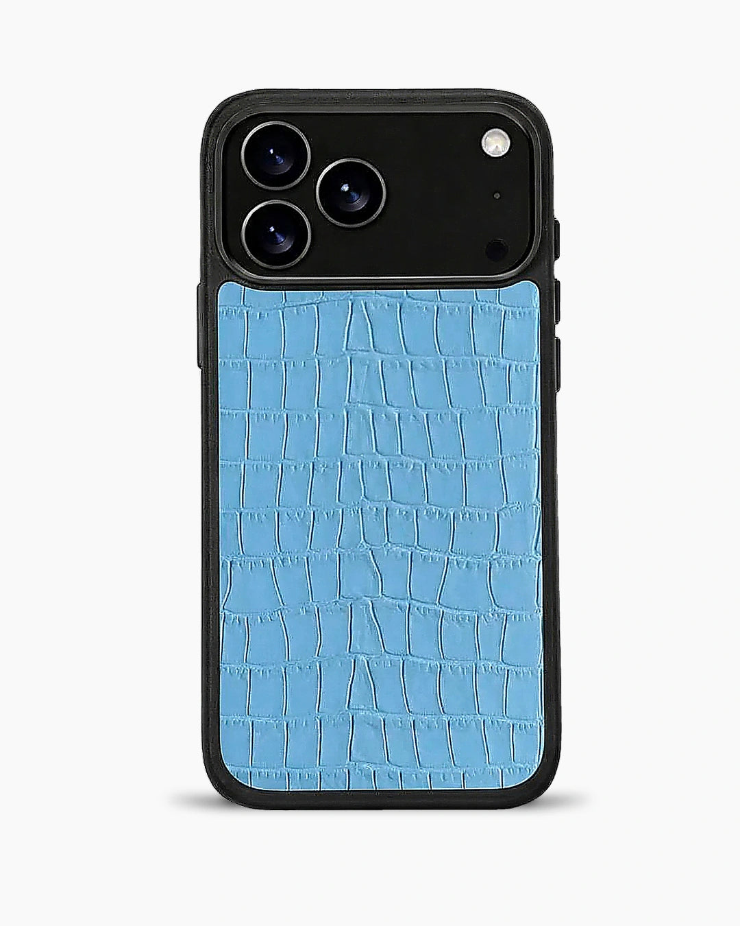 Deri iPhone Kılıfı | Bebek Mavi Croco | Havuz