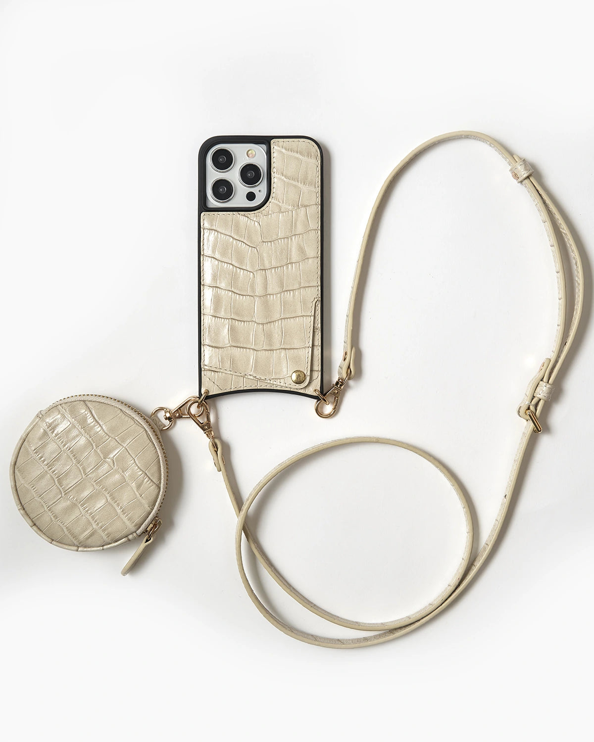 Bej Croco Trio Set