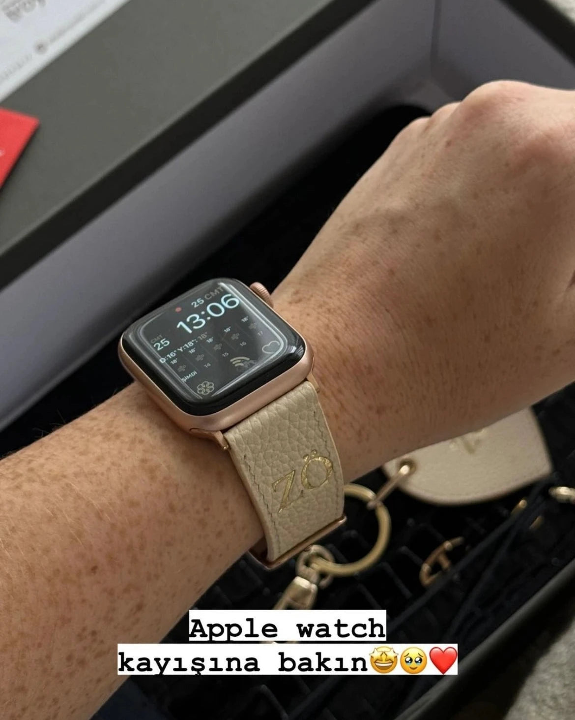 Apple Watch Deri Kordon | Bej Togo