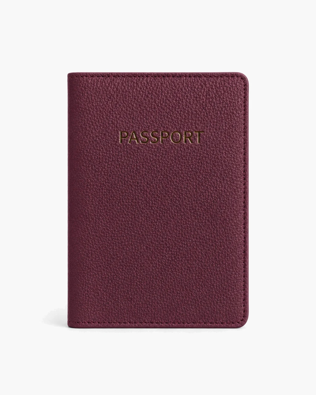 Bordo Parlak Togo deri pasaport kılıfı - görsel 1