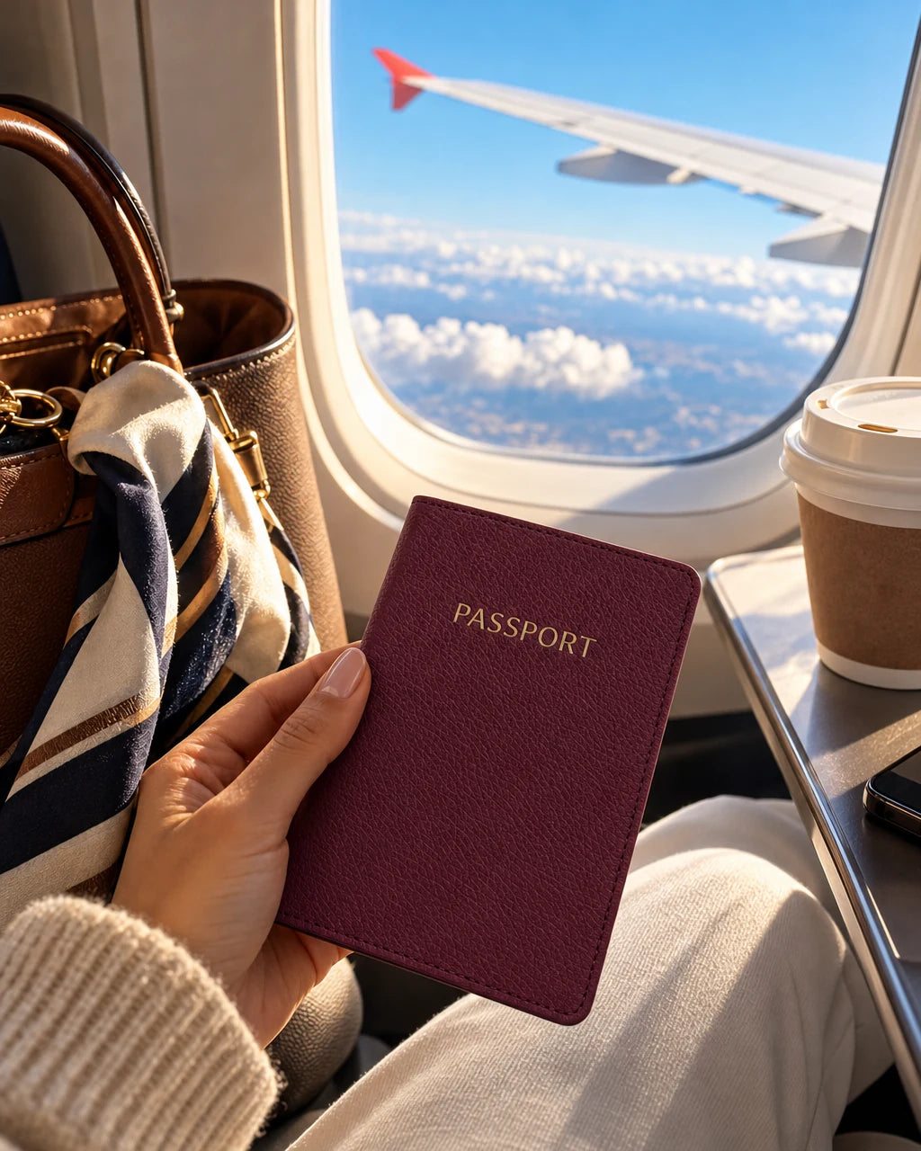 Bordo Togo deri pasaport kılıfı - görsel 2
