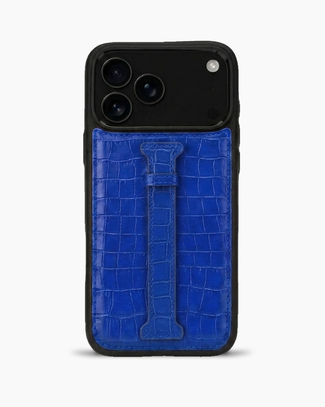 Kemerli iPhone Kılıfı | Emerald Mavi Croco