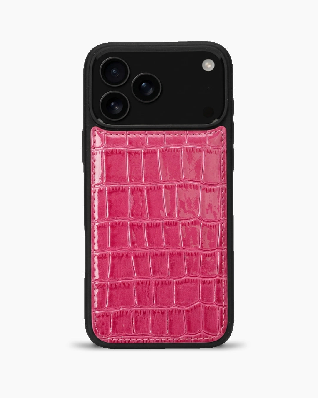 Premium iPhone Kılıfı | Fuşya Croco