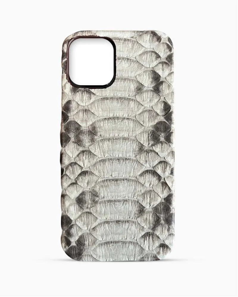 Gerçek Piton Deri iPhone Kılıfı | Beyaz