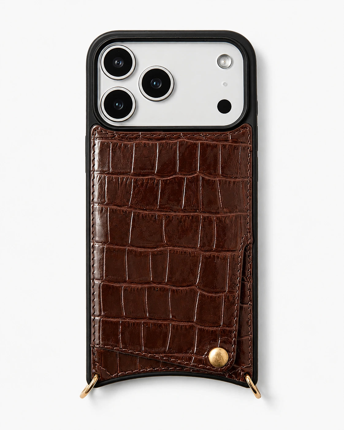 Kahve Croco Kartlı Kılıf