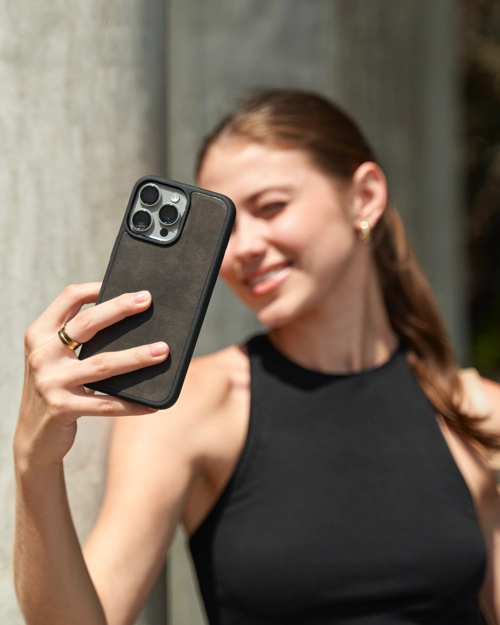 Crazy Deri iPhone Kılıfı | Kahve