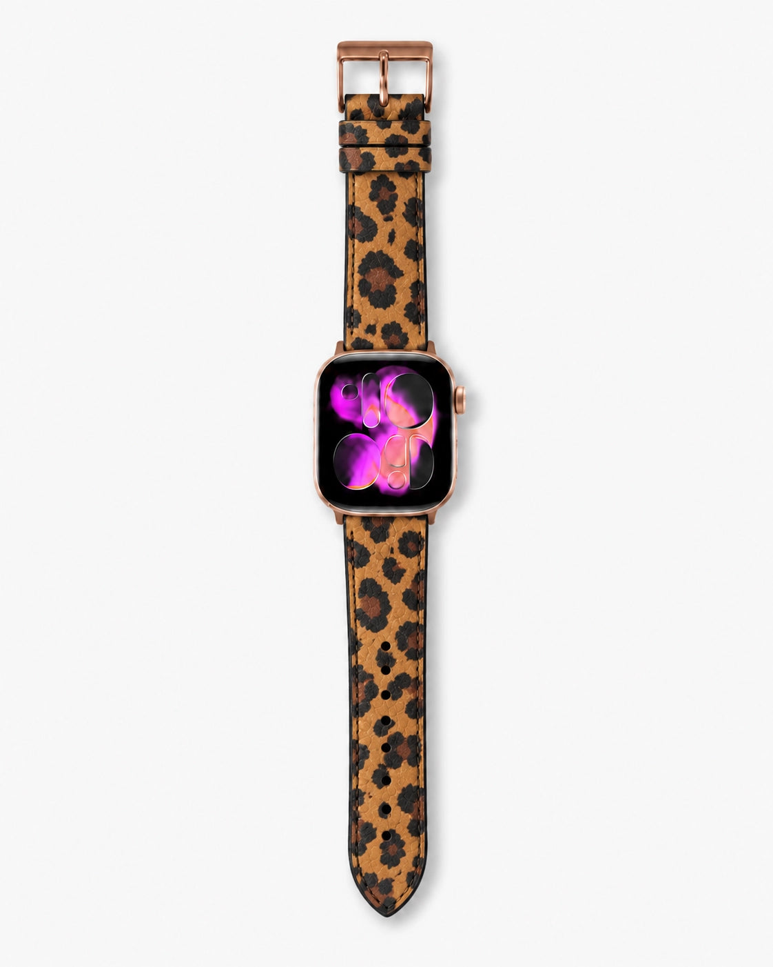 Apple Watch Deri Kordon | Kahverengi Leopar