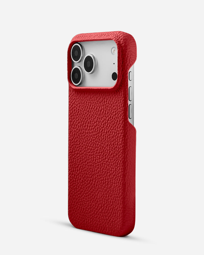 Kırmızı Togo Deri iPhone Kılıfı | MagSafe Uyumlu