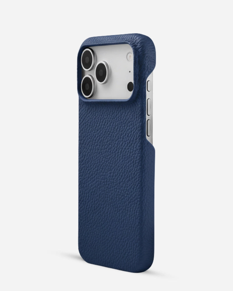 Deri iPhone Kılıfı - Koyu Mavi Togo
