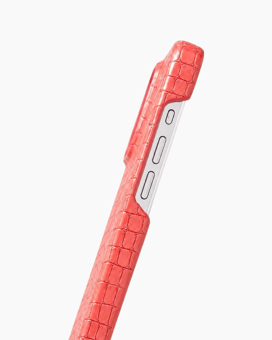 Somon Küçük Croco Deri iPhone Kılıfı