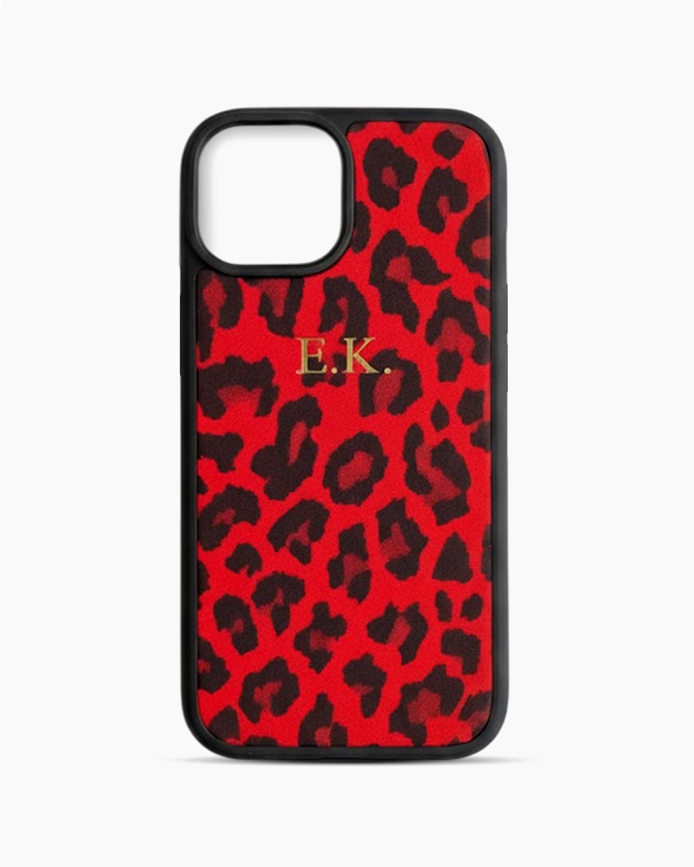Kırmızı Leopar Desenli iPhone Kılıfı - Havuz Model