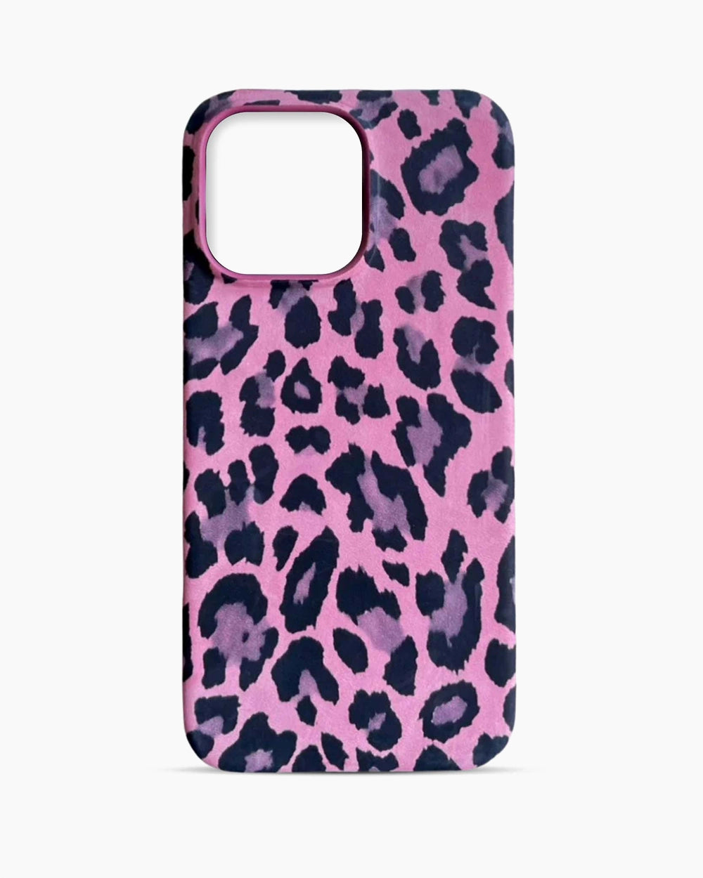 Pembe Leopar Desenli iPhone Kılıfı