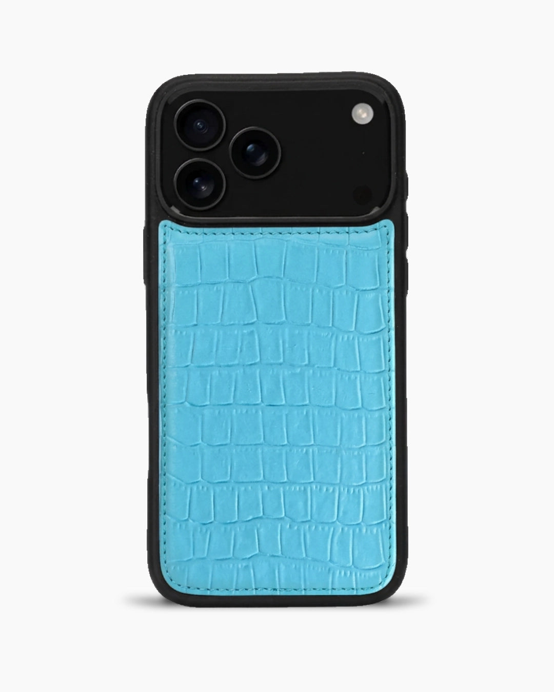 Premium iPhone Kılıfı | Bebek Mavi Mat Croco