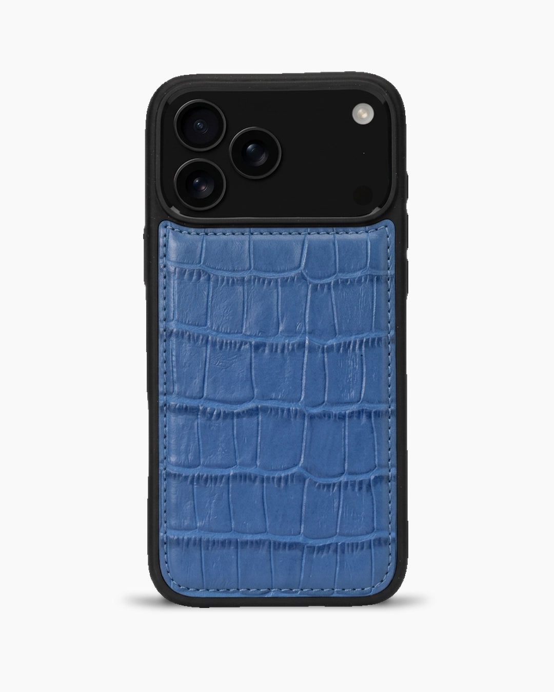Premium iPhone Kılıfı | Saks Mavi Croco