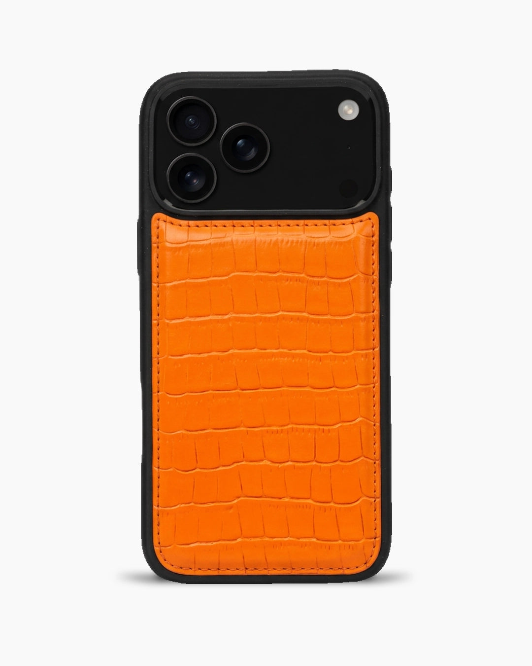 Premium iPhone Kılıfı | Turuncu Mat Croco