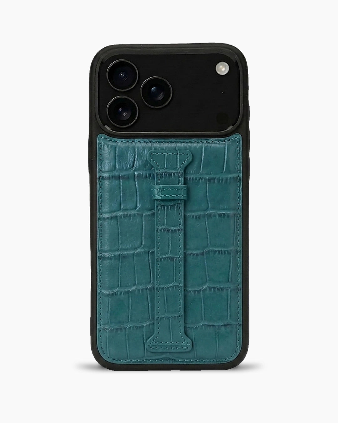 Kemerli iPhone Kılıfı | Yeşil Mat Croco